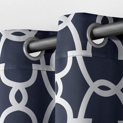 Andish 100% Polyester Room Darkening Curtain Pair