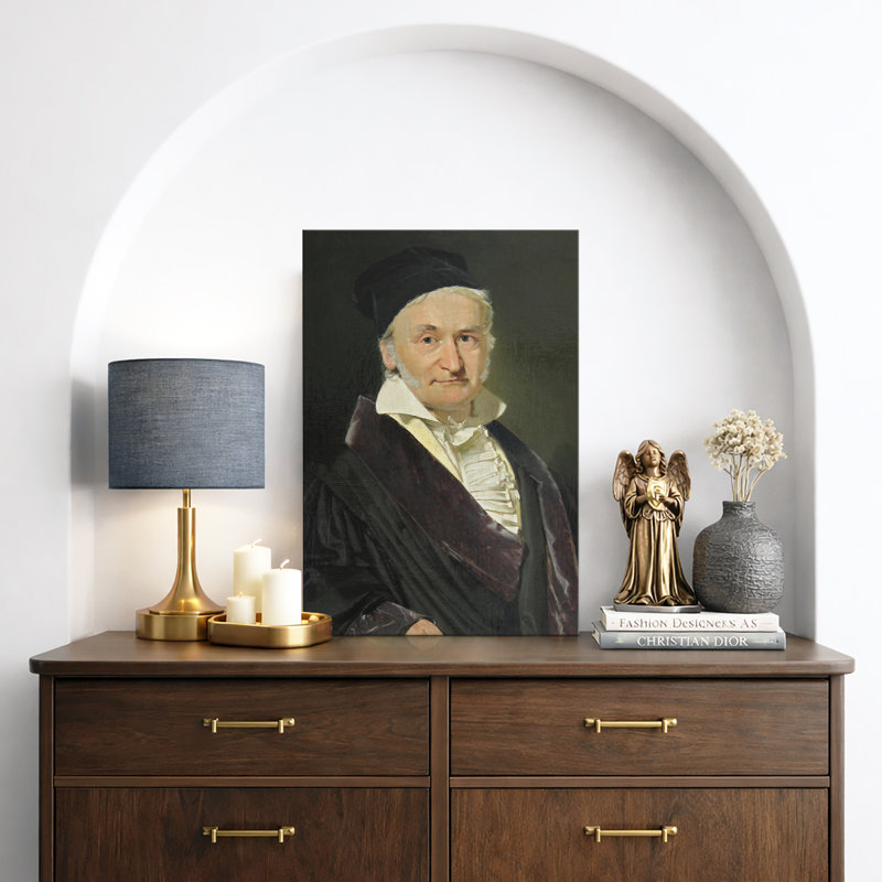 Distingué Elder Gentleman Portrait, H 48 po x l 32 po x P 1,5 po, Toile tendue