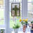 18"H Celtic Cross Stained Glass Window Panel
