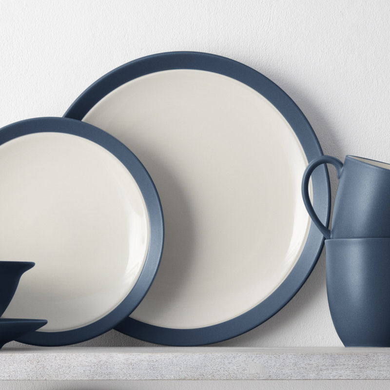 Assiettes à salade Noritake Colorwave Curve, 8 1/2 po, Bleu