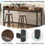 Console avec prises de courant et ports USB, table de canapé étroite derrière le canapé, table de bar d'entrée industrielle avec station de charge pour le salon, couloir