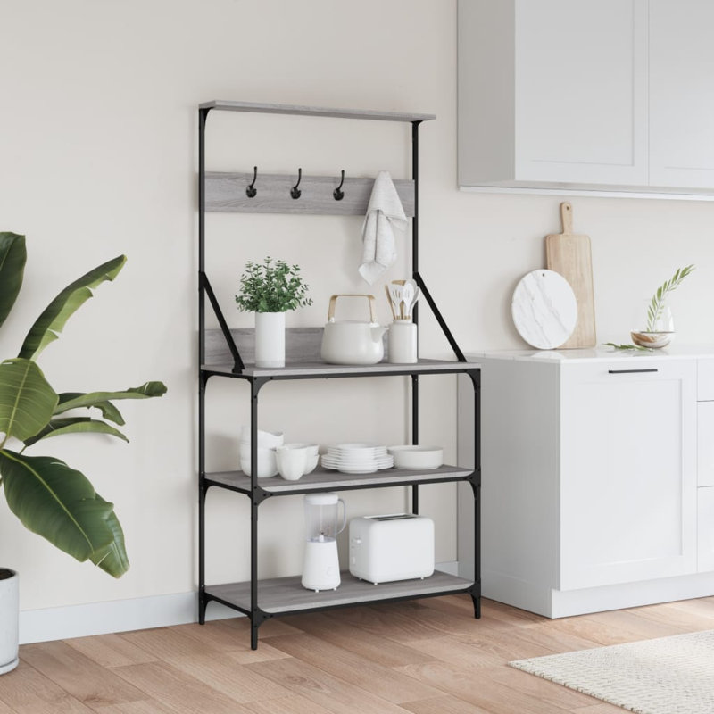 Aaira 84cm Metal Baker's Rack, Grey Sonoma