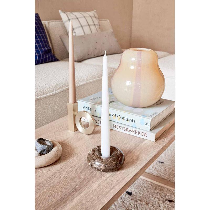 Fukai Unscented Taper Candle, White, 11.02" L x 0.87" W