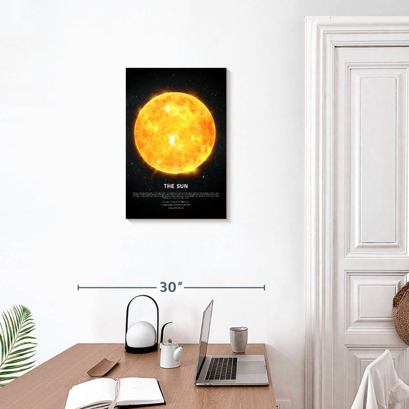 Oberle Description Of The Sun, 24" H x 16" W