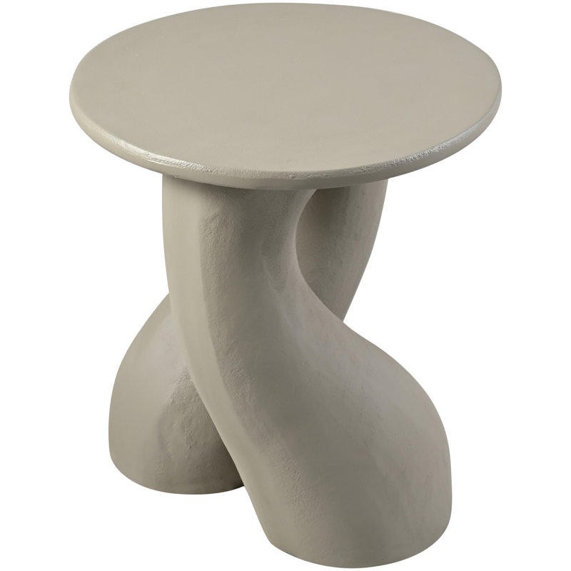 Table de bout en aluminium Talence, Taupe