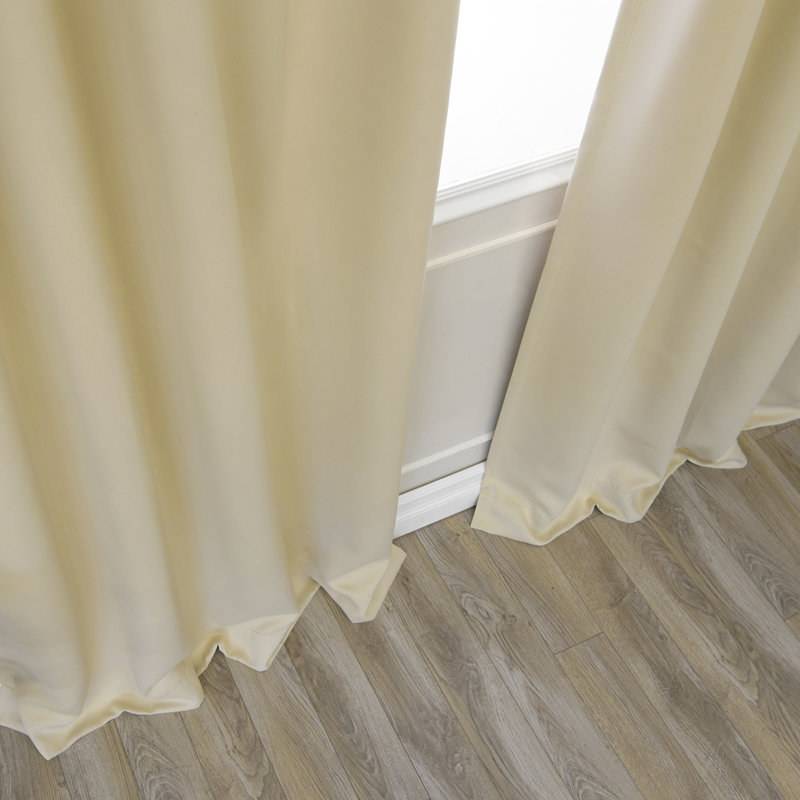 Bennett Blackout Curtain Pair, 52" W x 84" L, Beige