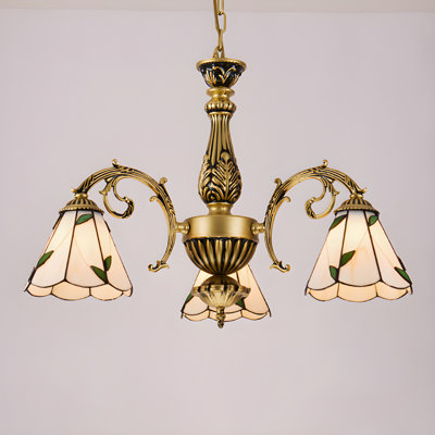 Luminaire suspendu en verre coloré