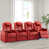 Red Genuine Leather