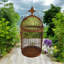 Rusty Garden Wall Mirror Bird Cage-15968591
