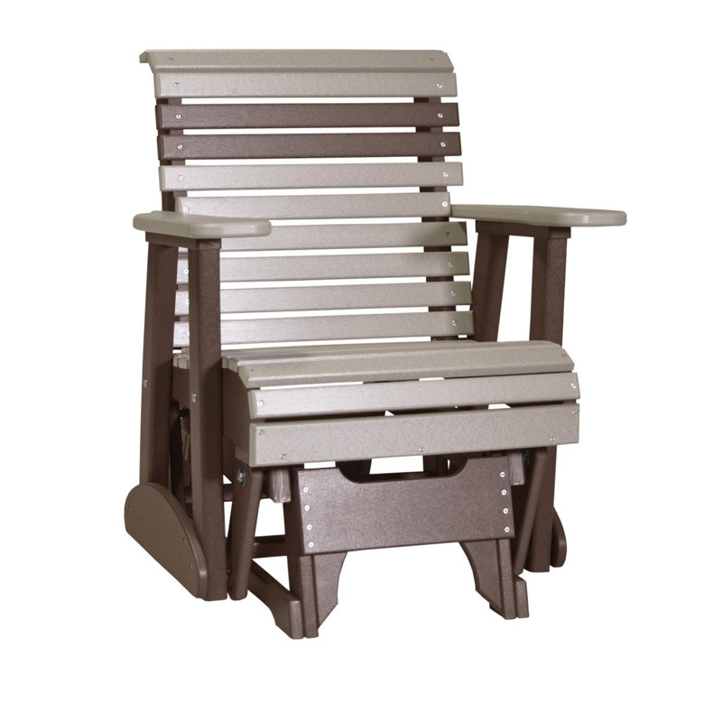 Chaise coulissante simple Arti, Bois vieilli / brun châtaignier
