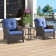 Schutt Wicker 2 - Person Patio Conversation Sets with Cushions