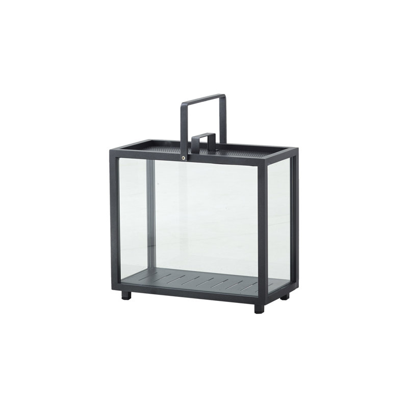 Lighthouse 16.6" Aluminum/Glass Floor Lantern