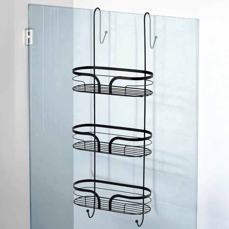 Bodin Over-the-Door Shower Caddy, Matte Black
