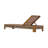 Adjustable Acacia Wood Patio Chaise Lounges With Rope Accents For Backyard