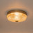3-Light Modern Clear Glam Glass Flush Mount