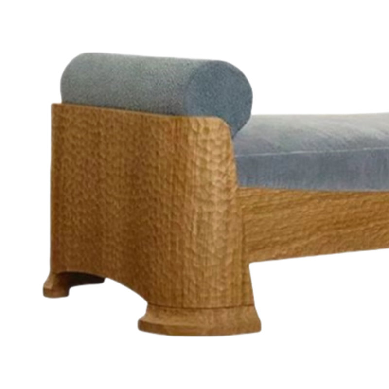 Banc de rangement en bois massif pour vêtements décontractés, H 17,72 po x l 62,99 po x P 21,65 po