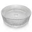 Lavabo de salle de bain rond en verre texturé 16 po Scotch - Collection Timeless-90991013-128042367