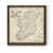 Toile avec cadre en noyer