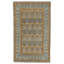 Tapis turc Oushak 3 x 5 multicolore et bleu
