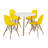 Paris Colored Dining Chair With Natural Wood Legs-2131601941