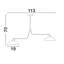 Rozita Aluminium Semi Flush Mount