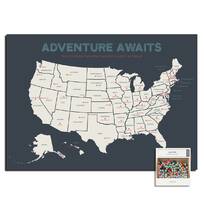 magnetic travel map of usa