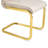 Modern Faux Leather Dining Chairs Set of 2, Glam Upholstered Side Chairs with Gold Bow Legs, Retro Kitchen Chairs with Alligator Pattern (Beige, Golden Plated Leg )-1776176148-1776176158