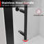 140*185cm, Simple and Practical Sliding Shower Door, Black