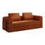 Canapé-lit convertible avec coussin cylindrique - Coussin en velours côtelé avec cadre de forme fixe pour le salon, la chambre à coucher, le salon, le studio-2474890