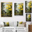 «Yellow Trees Verdant Canopy Patchwork» - Décoration murale chalet-1889500035-1889500034
