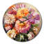 Horloge murale colorée Zinnias-93379108