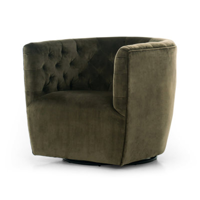 Hanover Swivel Tufted Barrel Chair