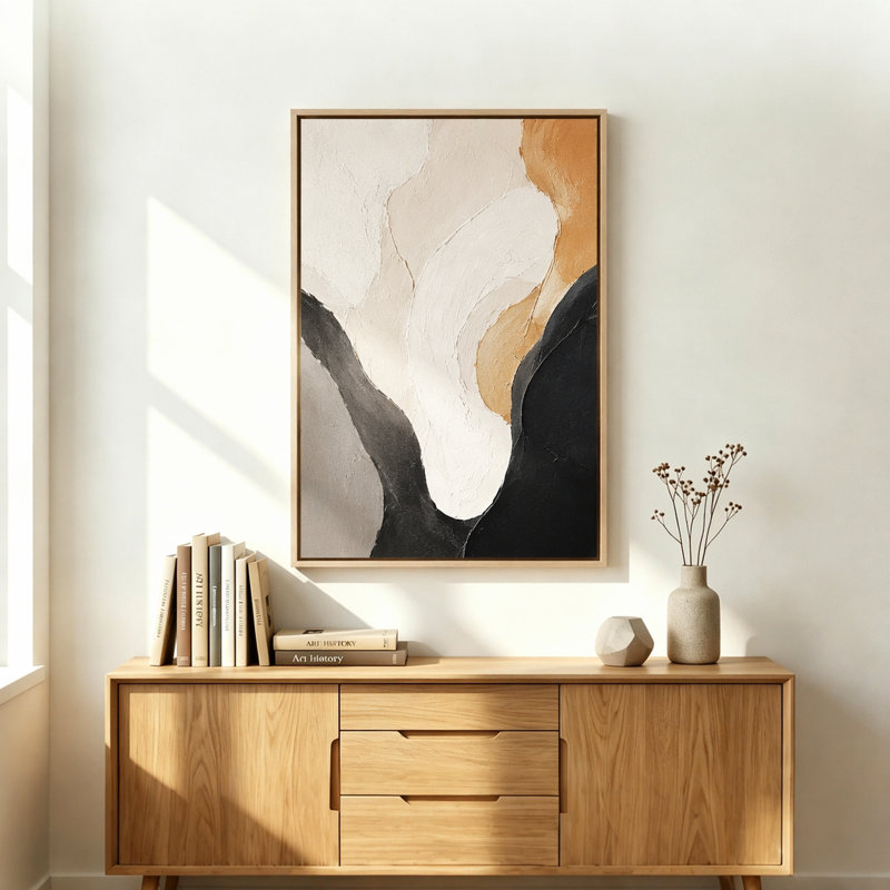 Cadre photo toile flottante naturel, Beige, 24 po x 36 po, 24 po x 36 po, Rectangulaire