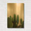 «Cactus on Pink» par Incado, art mural en métal doré, 24 po x 36 po-133431309