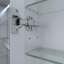 24 po L x H 30 H Armoire à pharmacie droite en aluminium argenté avec miroir, DEL