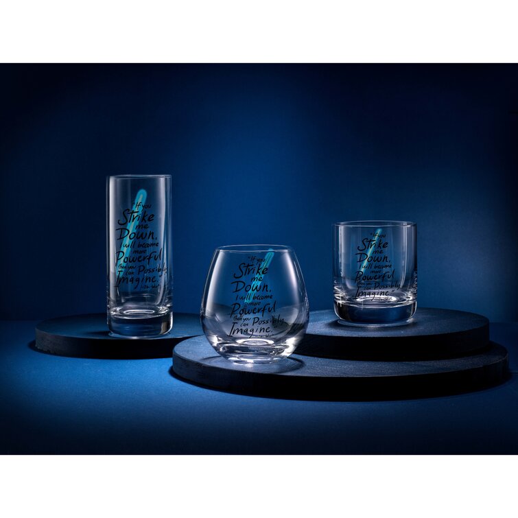 JoyJolt 2 - Piece 15oz. Lead Free Crystal Drinking Glass Glassware Set &  Reviews