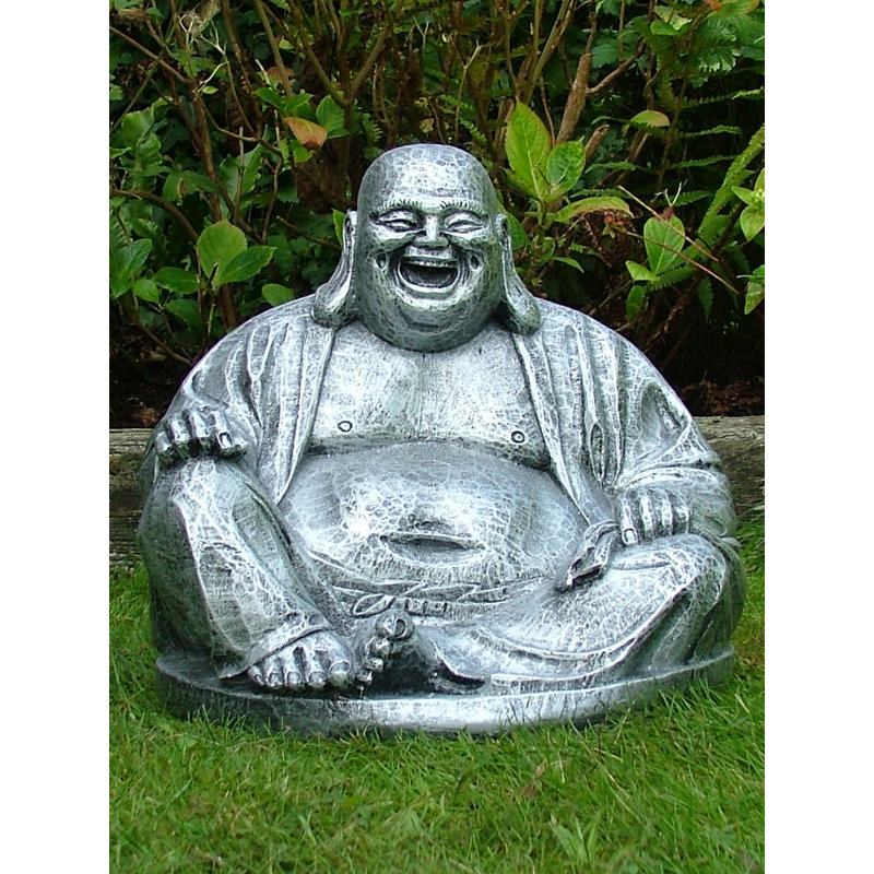 Laughing Buddha, Linen Slate