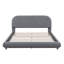 Grand lit plateforme tapissier en molleton Teddy-2100824466
