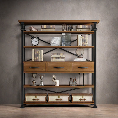 Bibliothèque rétro tendance