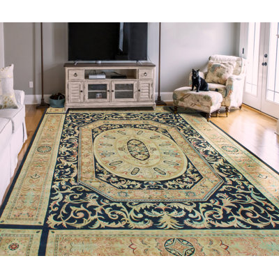 Pak-Persian Demet Navy Rug