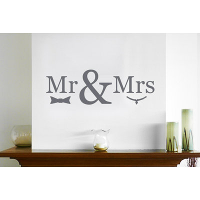 Mr Mrs Wall Sticker