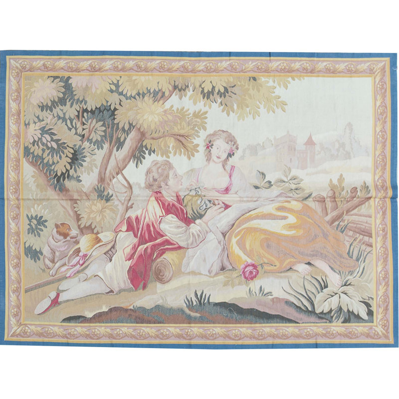 Tapis brun de haute qualité noué à la main