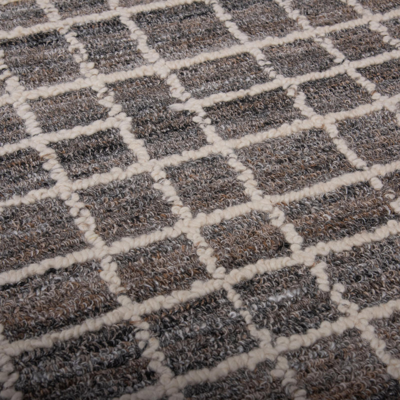 Hand Tufted Poly/Wool Area Rug, Rectangle 7'9" x 9'9"