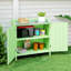 Fir Wood, Metal Potting Bench