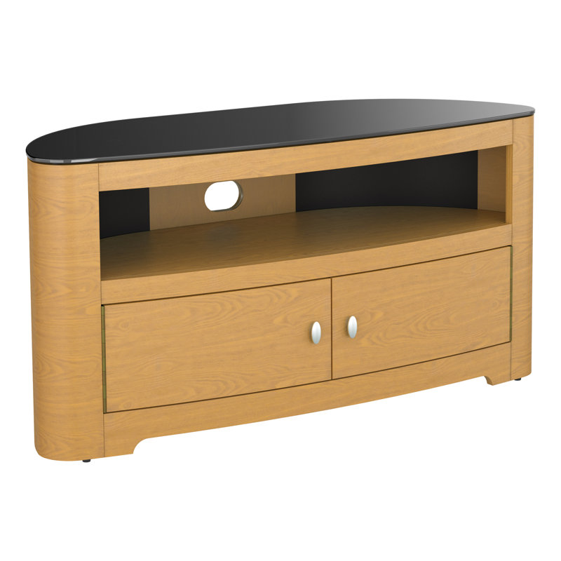 Krysha Unfinished TV Stand for TVs up to 65", Light Brown