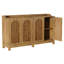 Buffet 57 po, armoire de rangement style campagne avec tablette réglable