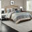 Elegant 7-piece Bedding Sets With Polyester Jacquard And Geometric Style