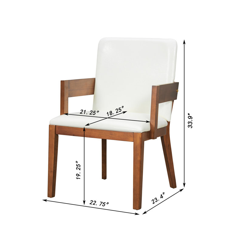 Ensemble de 2 chaises de salle à manger rembourrées Modern
