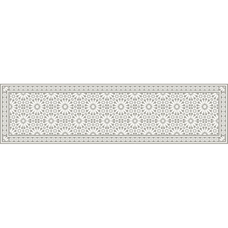 Vinyl Machine Printed Area Rug, Rectangle 2'2" x 8'2.4"