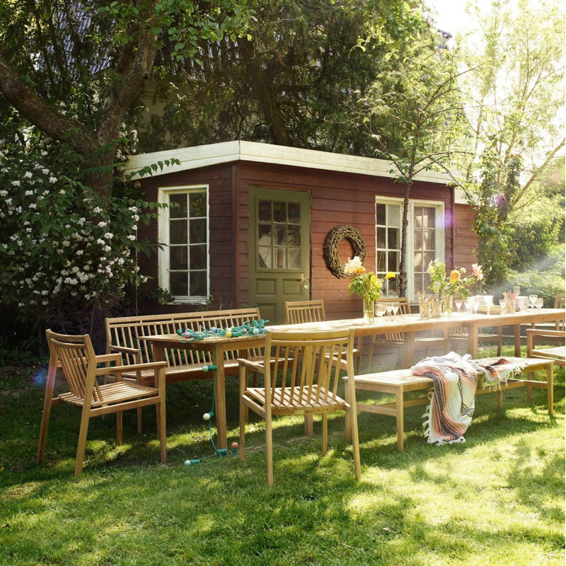 Sammen Outdoor Teak Bench